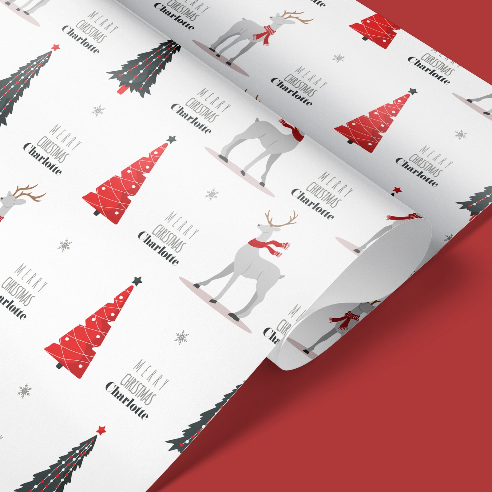 reindeer wrapping paper