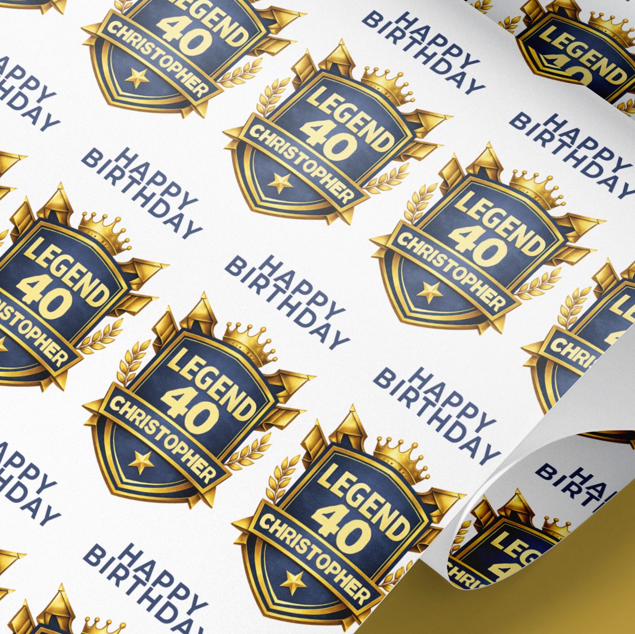 milestone birthday wrapping paper