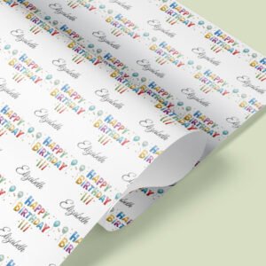 personalised wrapping paper rolled packaging UK delivery