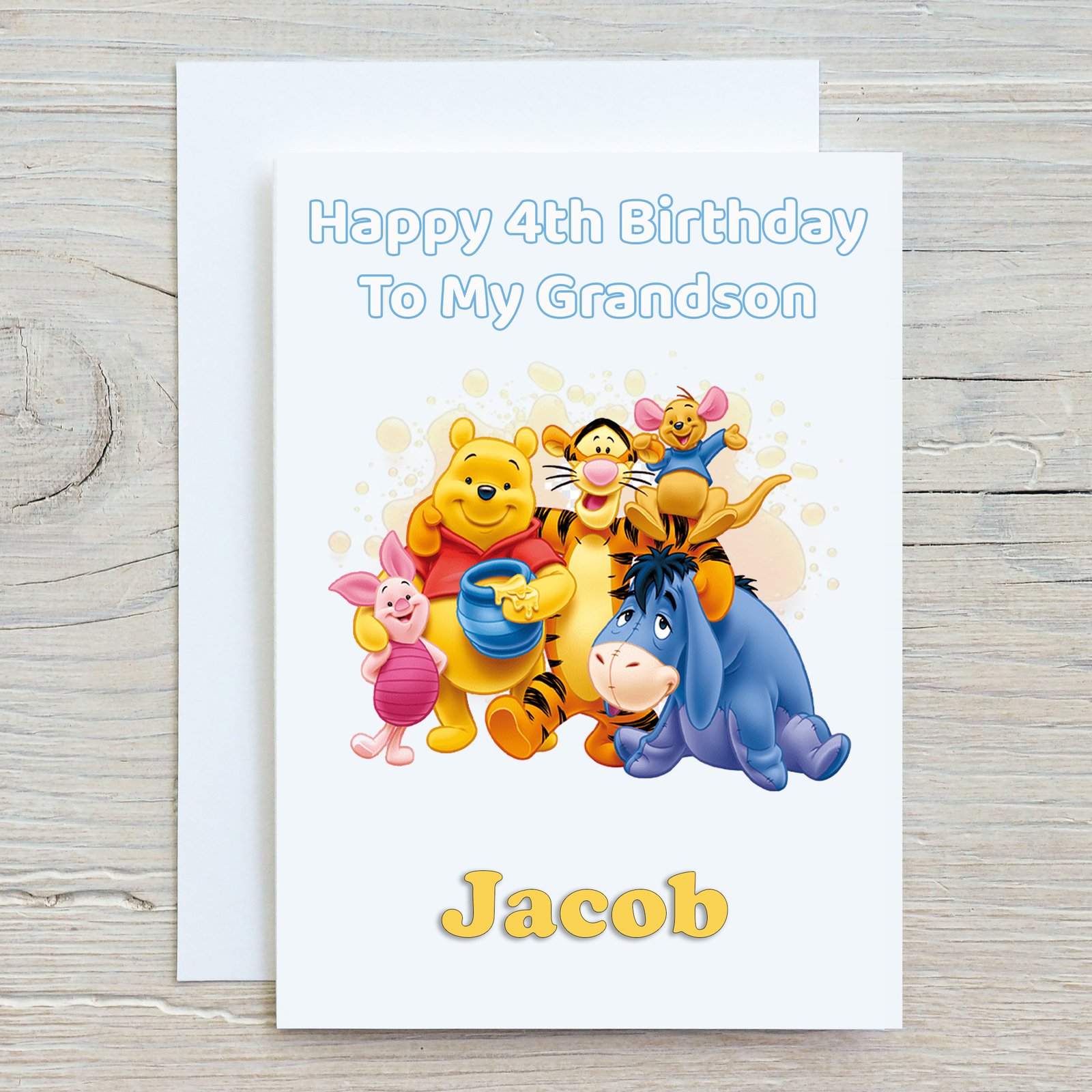custom name and age birthday card uk