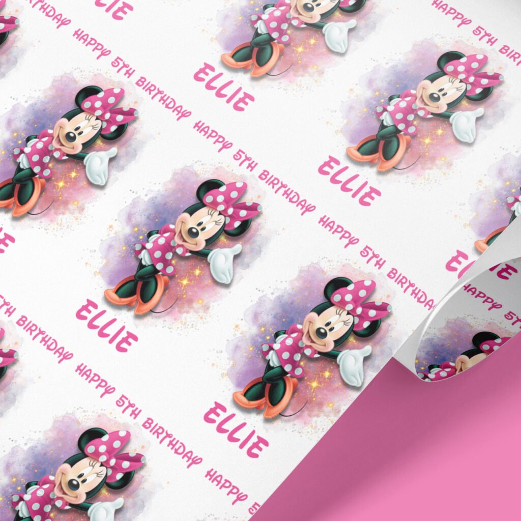 Minnie Mouse wrapping paper roll