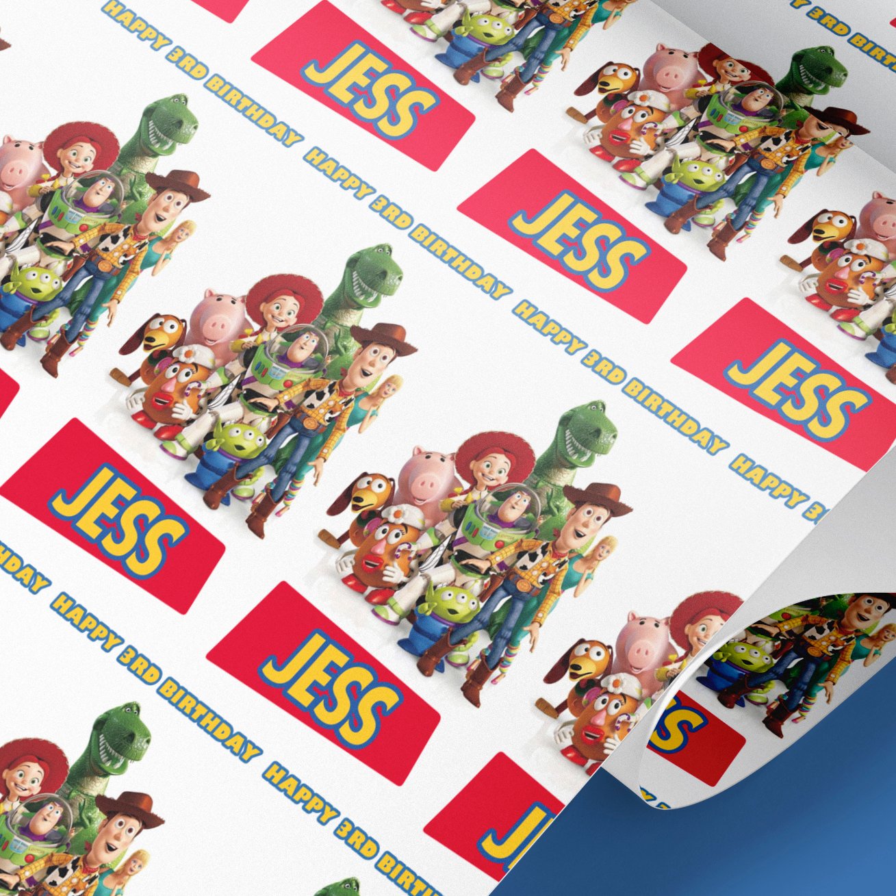 personalised Toy Story wrapping paper