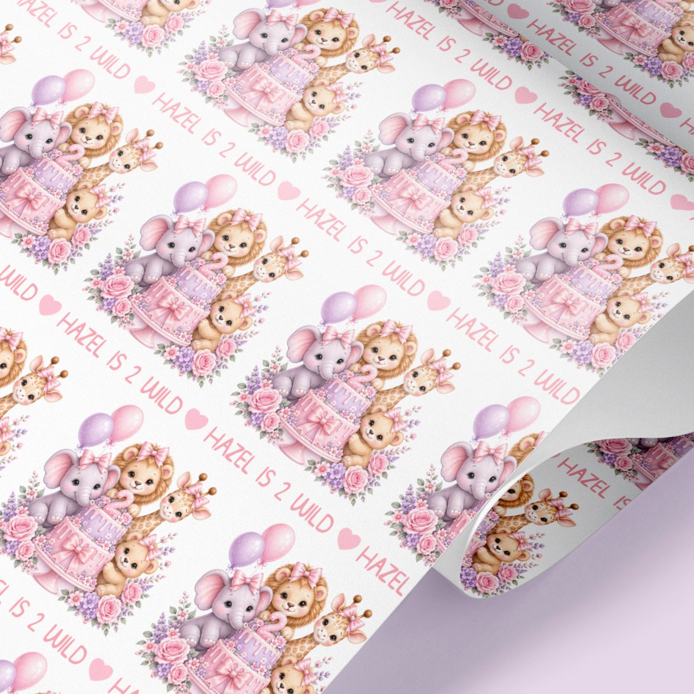 personalised wrapping paper for girls